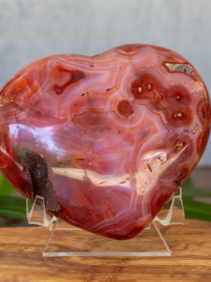 Large Stunning Carnelian Crystal Heart