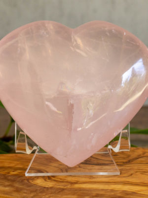Large Gorgeous Rose Quartz Heart