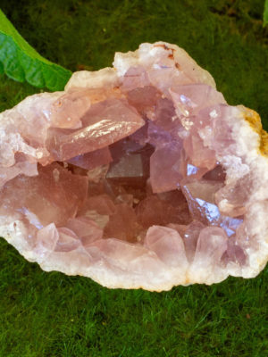 pink amethyst geode salted moon rocks