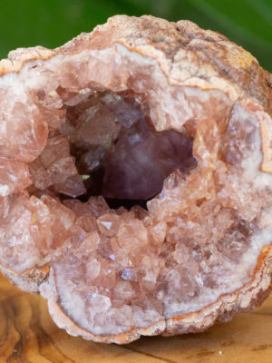 pink amethyst geode salted moon rocks
