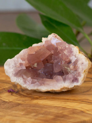 pink amethyst geode salted moon rocks