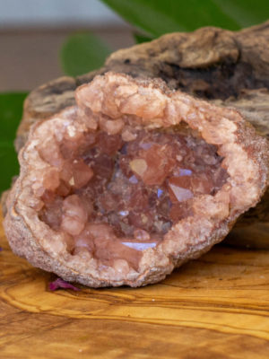 pink amethyst geode salted moon rocks