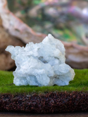 blue aragonite raw cluster salted moon rocks