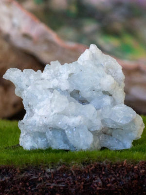 blue aragonite raw cluster salted moon rocks