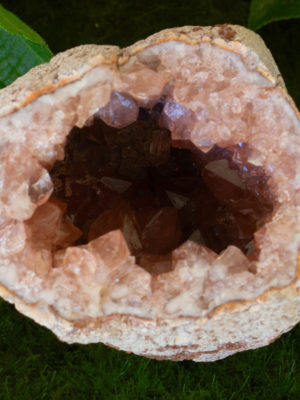 pink amethyst geode salted moon rocks