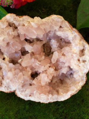 pink amethyst geode salted moon rocks