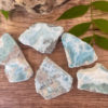 Larimar slabs salted moon rocks