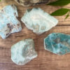Larimar slabs salted moon rocks