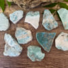 Larimar slabs salted moon rocks