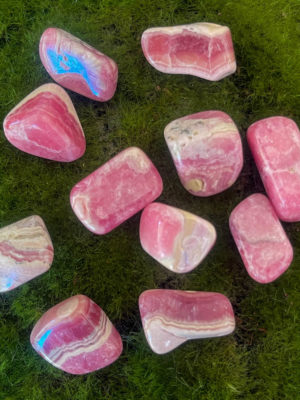 rhodochrosite tumbles salted moon rocks
