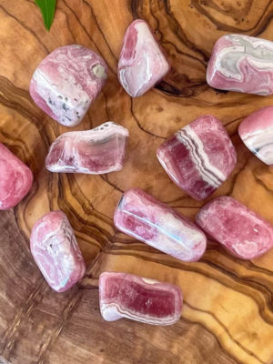 rhodochrosite tumbles salted moon rocks