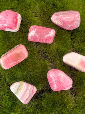rhodochrosite tumbles salted moon rocks