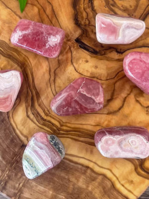 rhodochrosite tumbles salted moon rocks