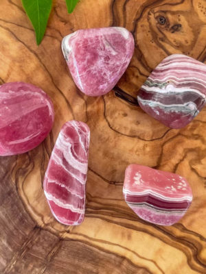 rhodochrosite tumbles salted moon rocks