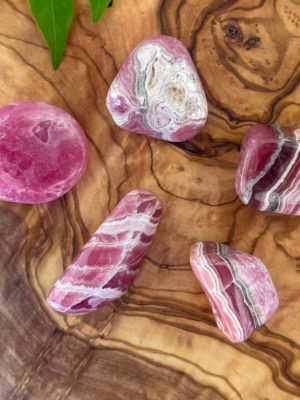 rhodochrosite tumbles salted moon rocks