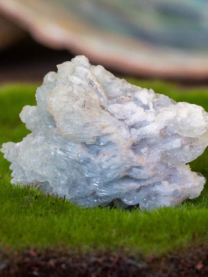 Blue Aragonite Crystal Cluster